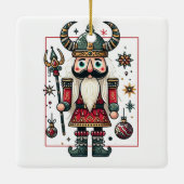 Viking Notenkraker Keramisch Ornament (Achterkant)