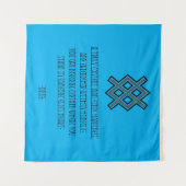 Viking Odin Old Norse Quote Banner Tapestry Flag Wandkleed (Voorkant (horizontaal))