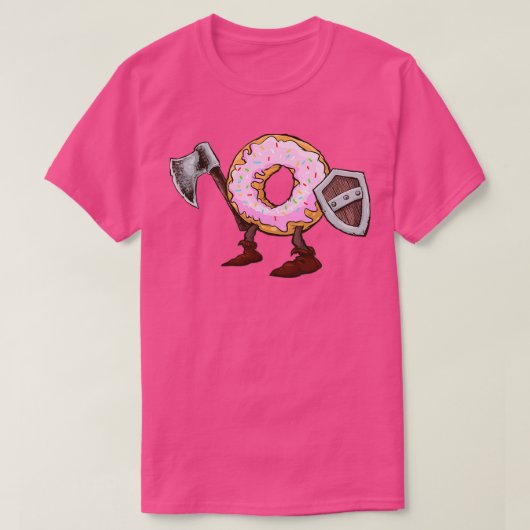 Viking Odins Doughnut Warrior T-shirt (Design voorkant)
