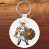 Viking of Gallische krijger Sleutelhanger (Voorkant)