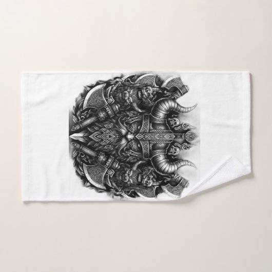 Viking-ontwerp Bad Handdoek (Handdoek)