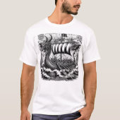 Viking-ontwerp T-shirt (Voorkant)