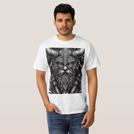 Viking-ontwerp T-shirt (Voorkant volledig)