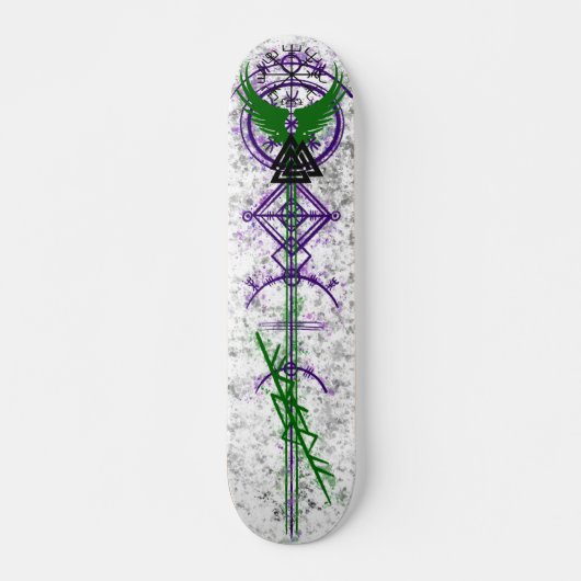 Viking ontwerp van vuilniszak persoonlijk skateboard (Voorkant)