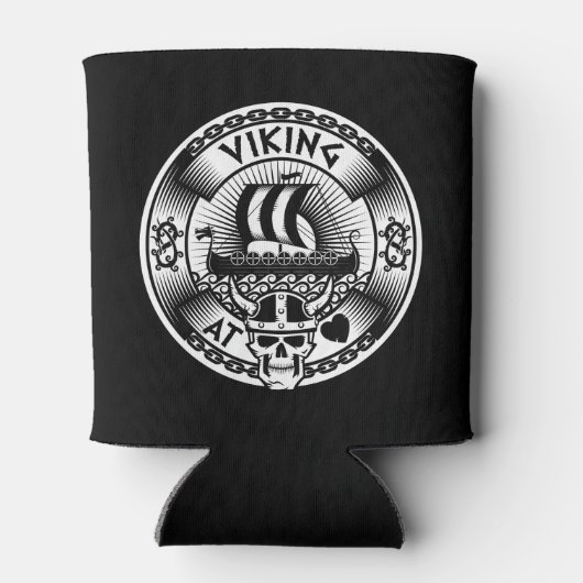 Viking op het hart blikjeskoeler (Achterkant)