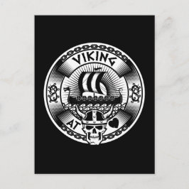 Viking op het hart briefkaart