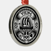 Viking op het hart metalen ornament (Rechts)