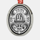 Viking op het hart metalen ornament (Links)