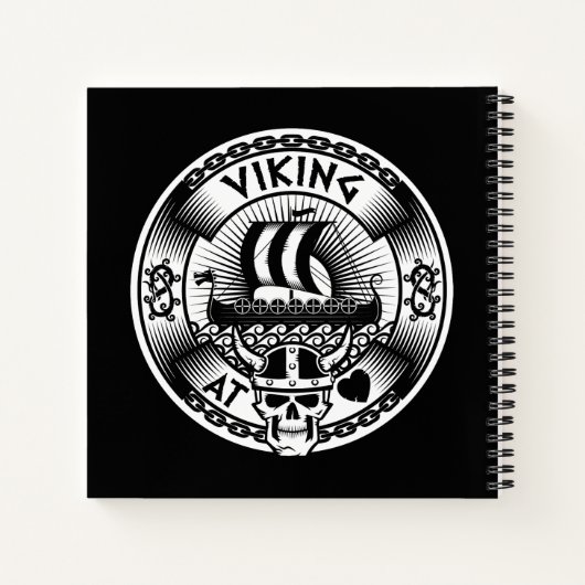 Viking op het hart notitieboek (Achterkant)