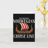 Viking Original Norwegian Cruise Line Funny Men Wo Kaart (Gele Bloem)