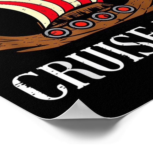 Viking Original Norwegian Cruise Line Funny Men Wo Poster (Hoek)