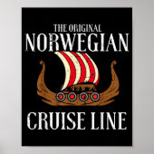 Viking Original Norwegian Cruise Line Funny Men Wo Poster (Voorkant)