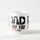 Viking papa Ik hou van je 3000 Koffiemok (Voorkant links)