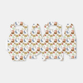 Viking party theme boys blue red pattern bedankdoosjes (Uitgevouwen)