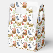 Viking party theme boys blue red pattern bedankdoosjes (Geopend)