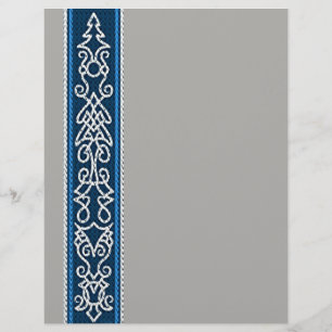 Viking Patroon Blauw Flyer