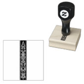 Viking Patroon Blauw Rubberstempel (Gestempeld)