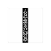 Viking Patroon Blauw Rubberstempel (Afrduk)