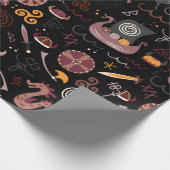 Viking patroon naadloos design grafisch cadeaupapier (Hoek)