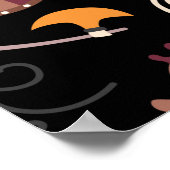 Viking patroon naadloos design grafisch poster (Hoek)