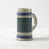 Viking Pattern Blue Bierpul (Voorkant rechts)