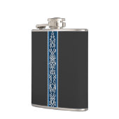 Viking Pattern Blue Heupfles (Links)