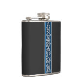 Viking Pattern Blue Heupfles (Rechts)