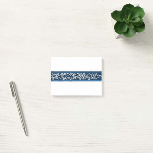 Viking Pattern Blue Post-it® Notes (Kantoor)