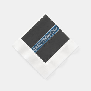 Viking Pattern Blue Servet