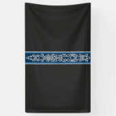 Viking Pattern Blue Spandoek (Verticaal)