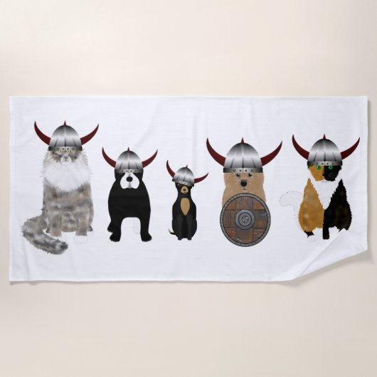 Viking Pets Beach Towel Strandlaken (Voorkant)