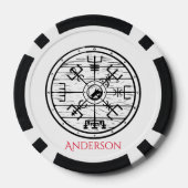 Viking Poker Chips, gepersonaliseerd Poker Chips (Achterkant)