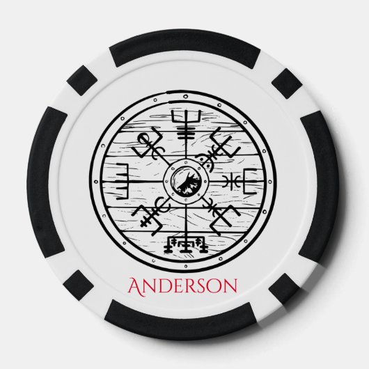 Viking Poker Chips, gepersonaliseerd Poker Chips (Achterkant)