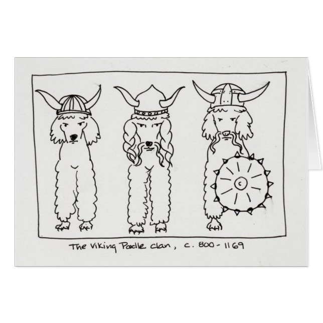 Viking Poodle (Voorkant Horizontaal)