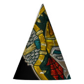 Viking Portret Metallic look Feesthoedjes (Links)