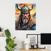 Viking-Poster Poster (Thuiskantoor)