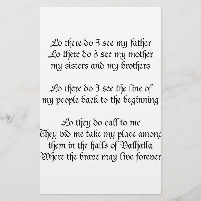 Viking Prayer Lo daar zie ik mijn vader (Voorkant)