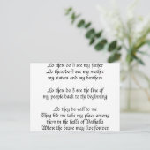 Viking Prayer Lo daar zie ik mijn vader Briefkaart (Staand voorkant)