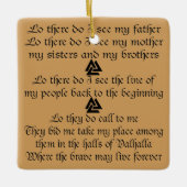 Viking Prayer Valknut FB.com/USAPatriotGraphics © Keramisch Ornament (Voorkant)