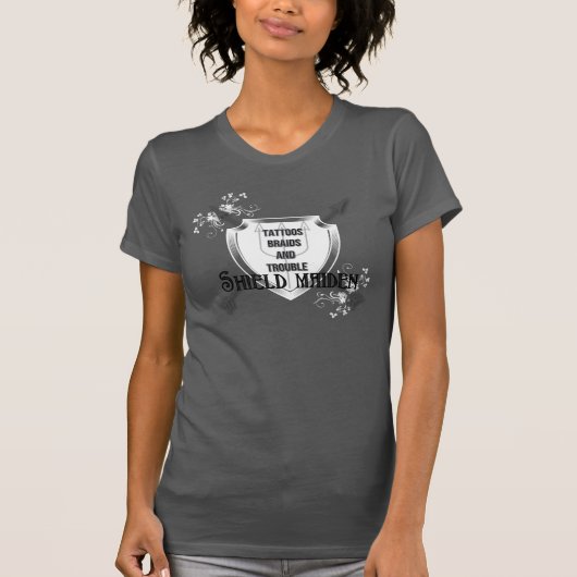 Viking Proud Shield Maiden T-shirt (Voorkant)