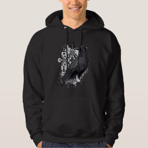 Viking Raaf Noorse Krijger Kraai Vikingstijl Hoodie