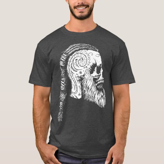 Viking Ragnar Lothbrok Valhalla Tattoo op het T-shirt (Voorkant)