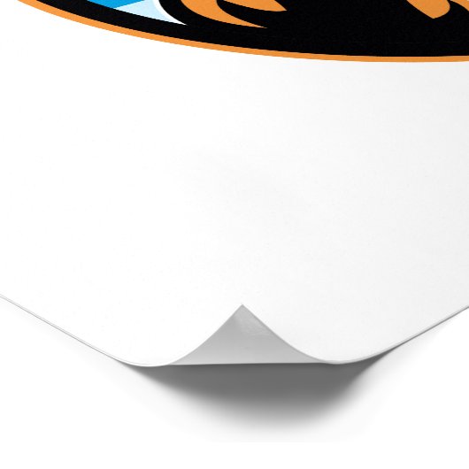 Viking Raider Barbarian Warrior Retro Poster (Hoek)