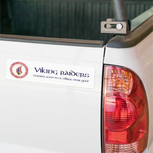 Viking raiders bumpersticker (Op Truck)