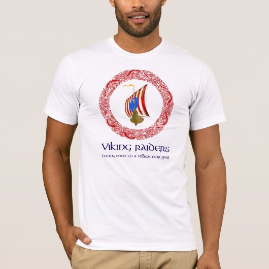 Viking raiders t-shirt (Voorkant)