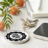 Viking Raven Banner Odin Thor Frigg Sleutelhanger (Zijkant)