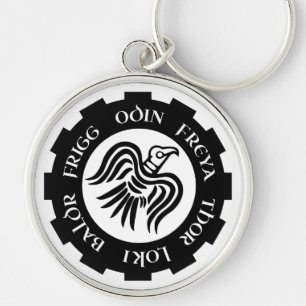 Viking Raven Banner Odin Thor Frigg Sleutelhanger