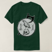 Viking Raven op schedel 1 T-shirt (Design voorkant)