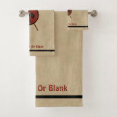 Viking Raven Shield and Weapons Bad Handdoek (Insitu)