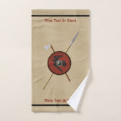 Viking Raven Shield and Weapons Bad Handdoek (Handdoek)